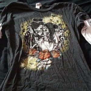 Halloween skeleton shirt